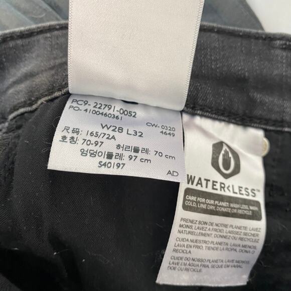 Levi's Mile High Super Skinny Black Skinny Jeans High Rise Closet Basic Size 28 - Picture 11 of 11